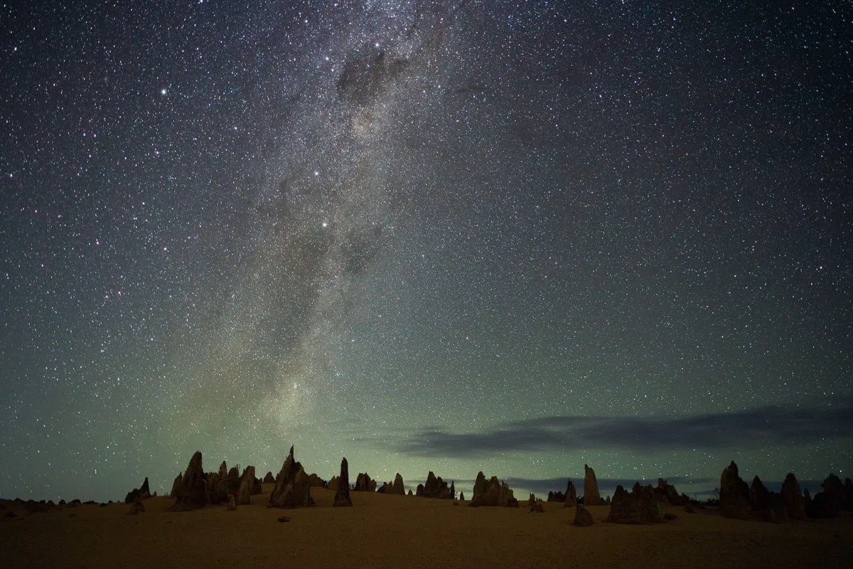 The Pinnacles at night: a desert fantasy just outside Perth